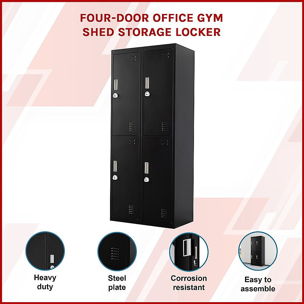 Four-Door Office Gym Shed Storage Locker - TRENDZ