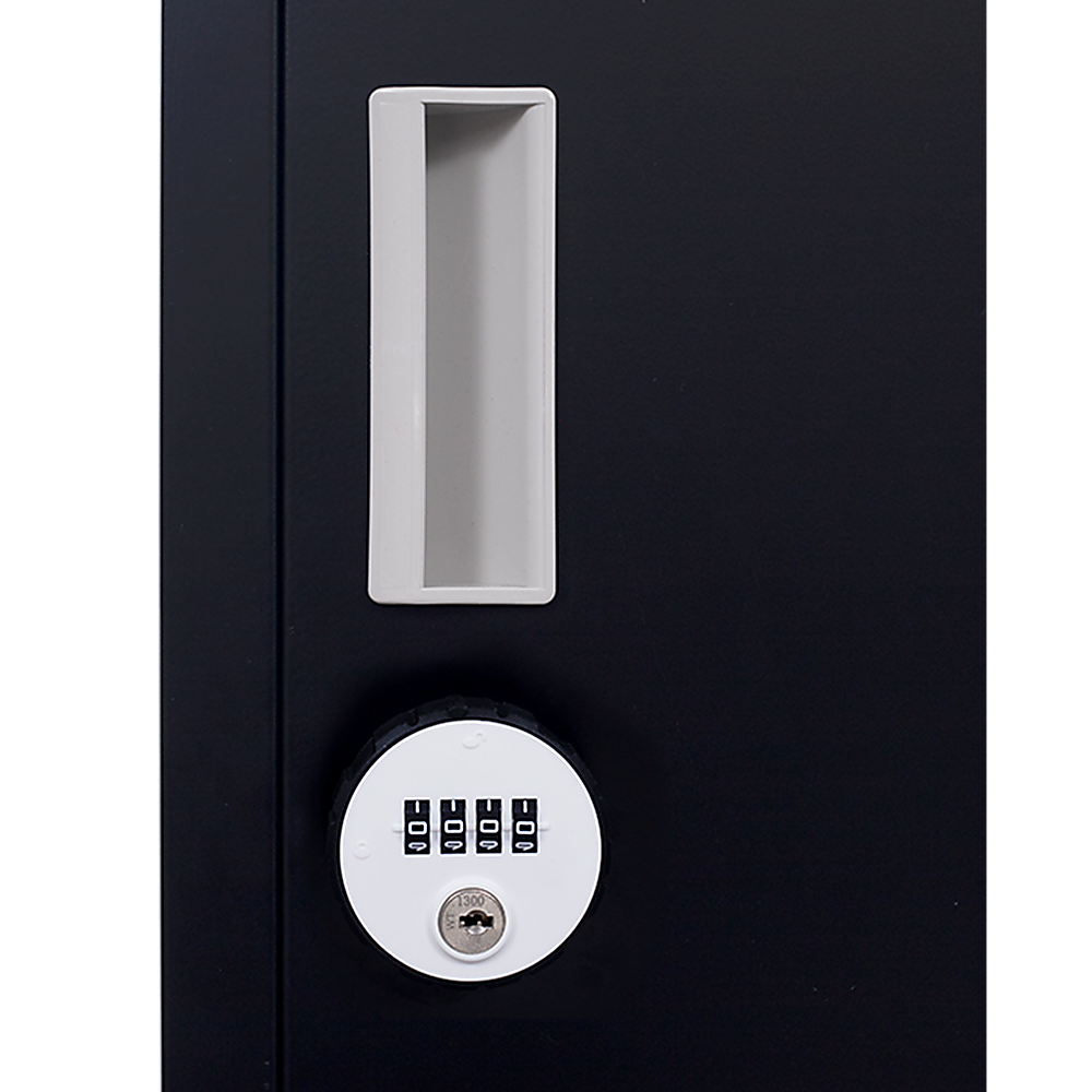 12-Door Locker for Office Gym Shed School Home Storage - 4-Digit Combination Lock - TRENDZ