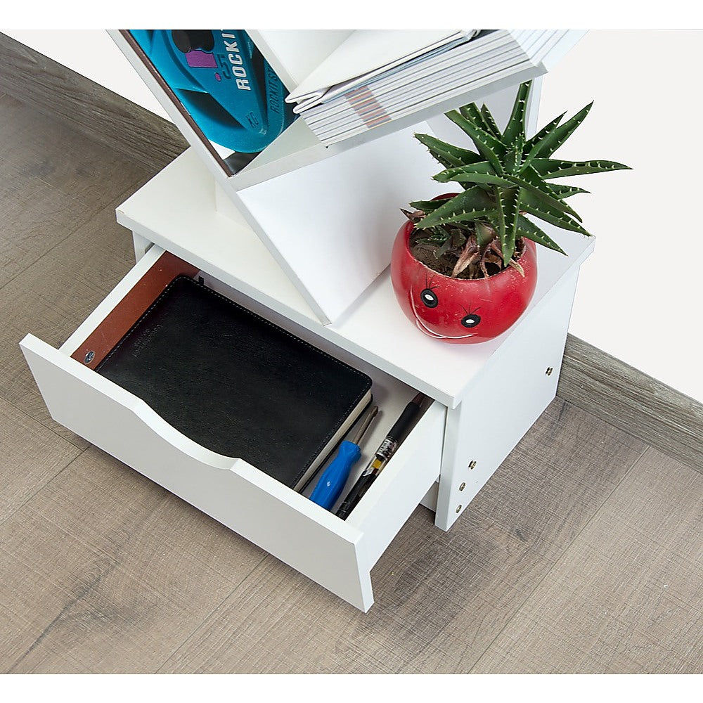 Tree Bookshelf Bookcase Book Organizer 12-Tier Multipurpose Shelf Display Racks - TRENDZ
