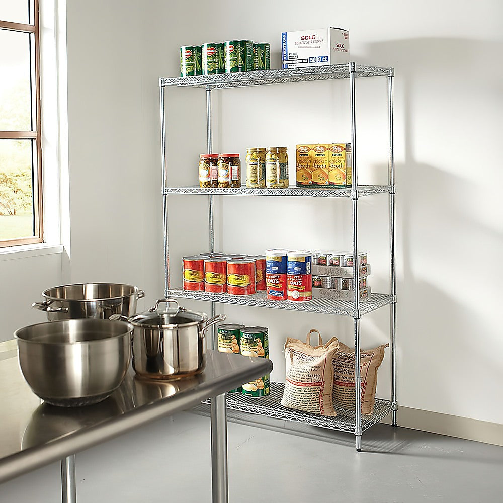 Modular Wire Storage Shelf 900 x 450 x 1800mm Steel Shelving - TRENDZ