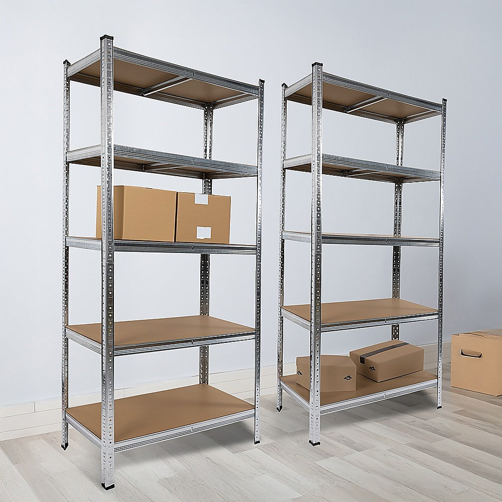 2 x 1.8M Garage Shelving Warehouse Rack Storage Shelves Pallet Racking - TRENDZ