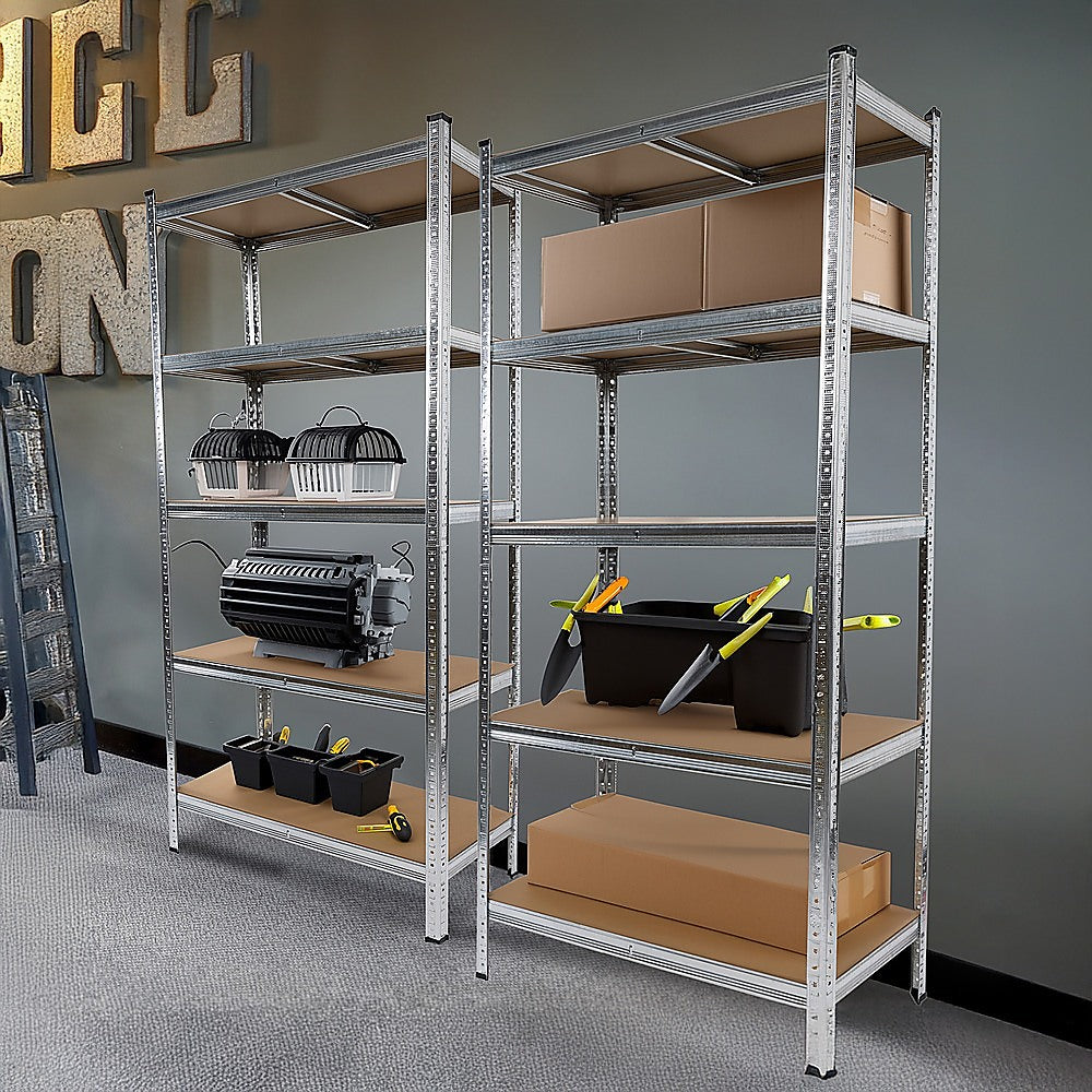 2 x 1.8M Garage Shelving Warehouse Rack Storage Shelves Pallet Racking - TRENDZ