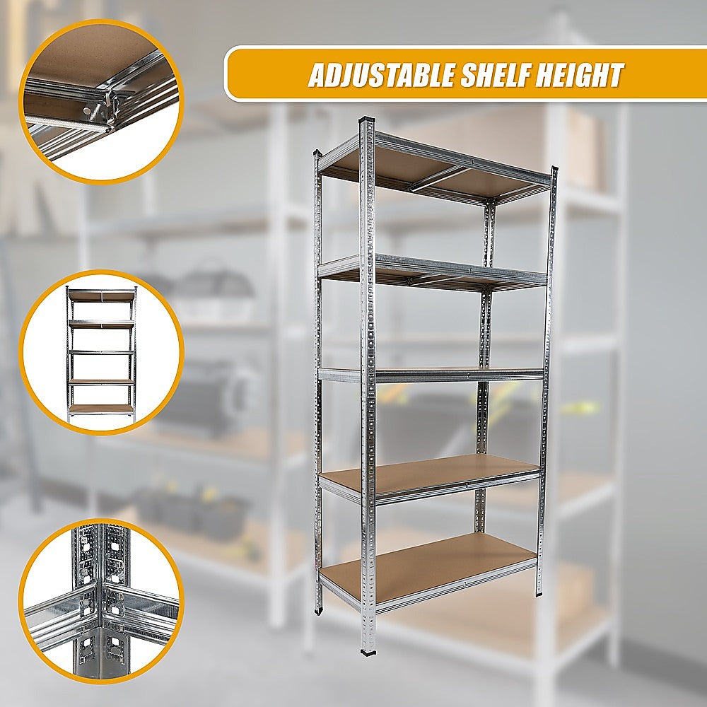 2 x 1.8M Garage Shelving Warehouse Rack Storage Shelves Pallet Racking - TRENDZ