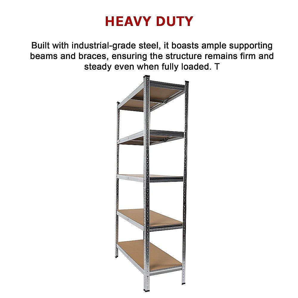 2 x 1.8M Garage Shelving Warehouse Rack Storage Shelves Pallet Racking - TRENDZ