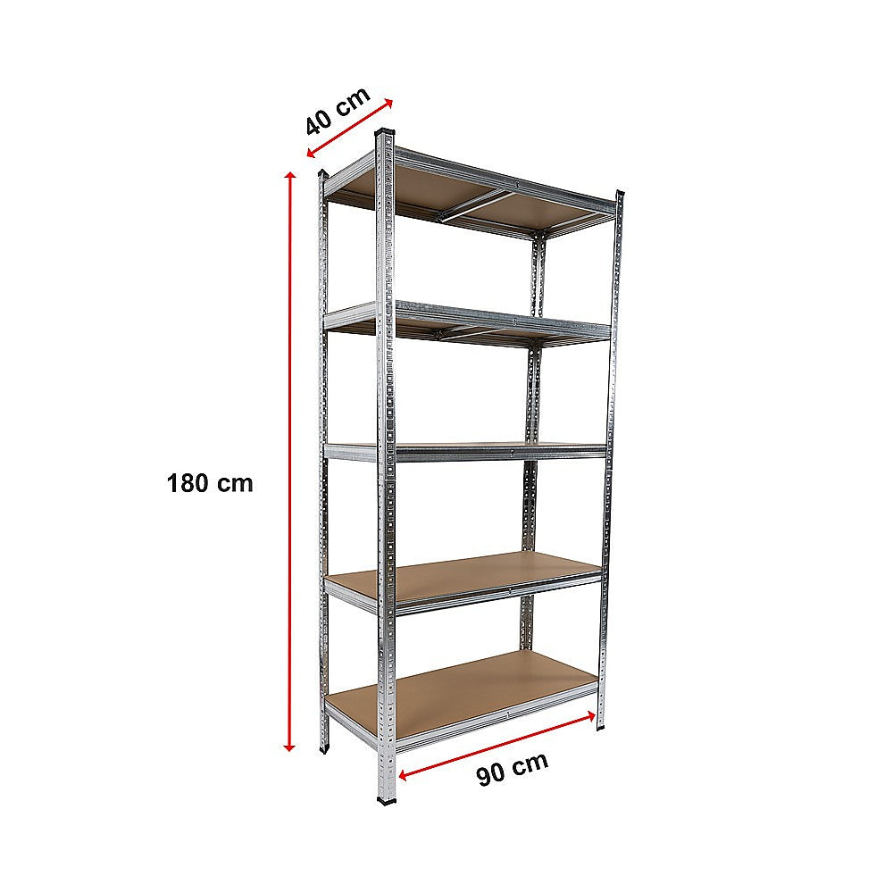 2 x 1.8M Garage Shelving Warehouse Rack Storage Shelves Pallet Racking - TRENDZ