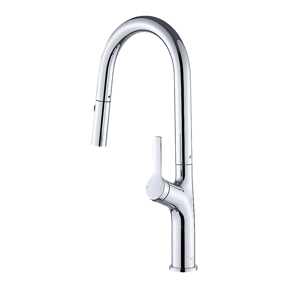 Kitchen Laundry Bathroom Basin Sink Pull Out Mixer Tap Faucet in Chrome - TRENDZ