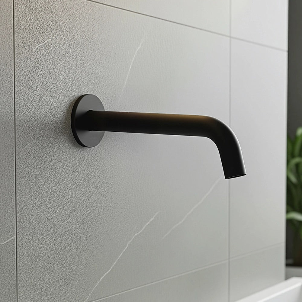 220mm Bath Spout in Matte Black Finish