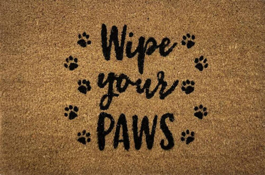 Wipe Your Paws Doormat Door Mat 60x40cm
