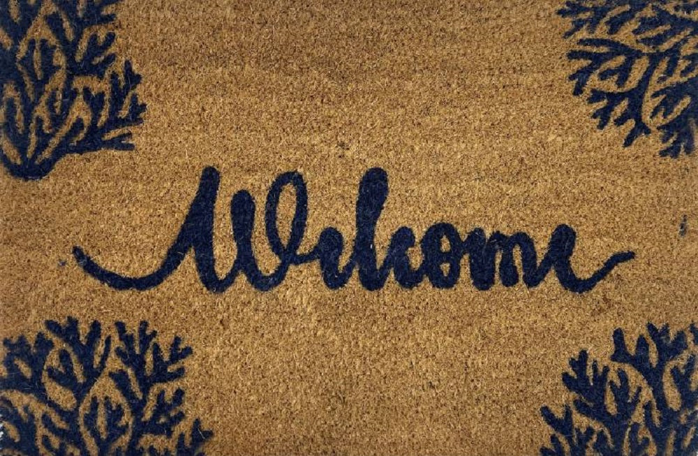 Welcome Ocean Doormat Door Mat 60x40cm