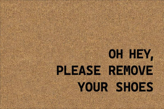 Please Remove Your Shoes Doormat 60x40cm