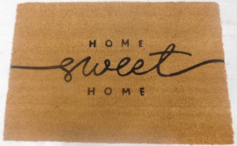 Home Sweet Home Cursive Doormat 60x40cm