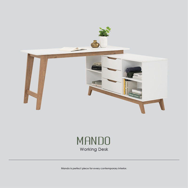 Mando Study Desk Working Station - TRENDZ