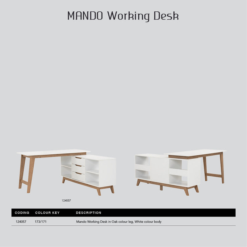 Mando Study Desk Working Station - TRENDZ