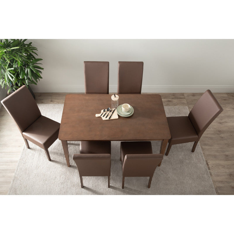 Allergo Dining Table 150cm Timber Dining Table - Cocoa - TRENDZ