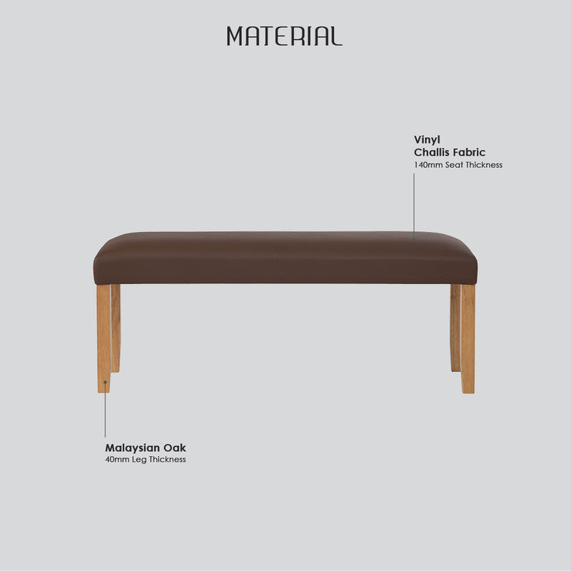 Mesi bench Ottoman - Cocoa - TRENDZ