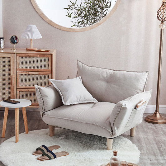 NNEOBA Convertible Sofa Couch with Adjustable Backrest and Armrests - TRENDZ