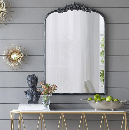 ORNATE METALLIC WALL MIRROR - TRENDZ