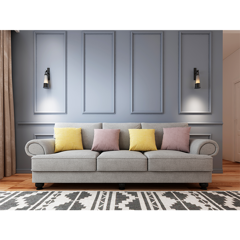 The Cloud Nine 3-Seater Sofa Grey - TRENDZ