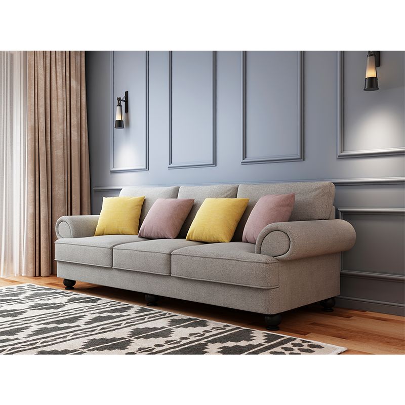 The Cloud Nine 3-Seater Sofa Grey - TRENDZ