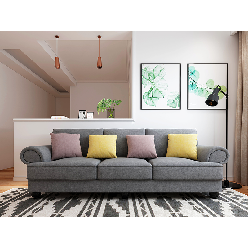 The Cloud Nine 3-Seater Sofa Slate Grey - TRENDZ