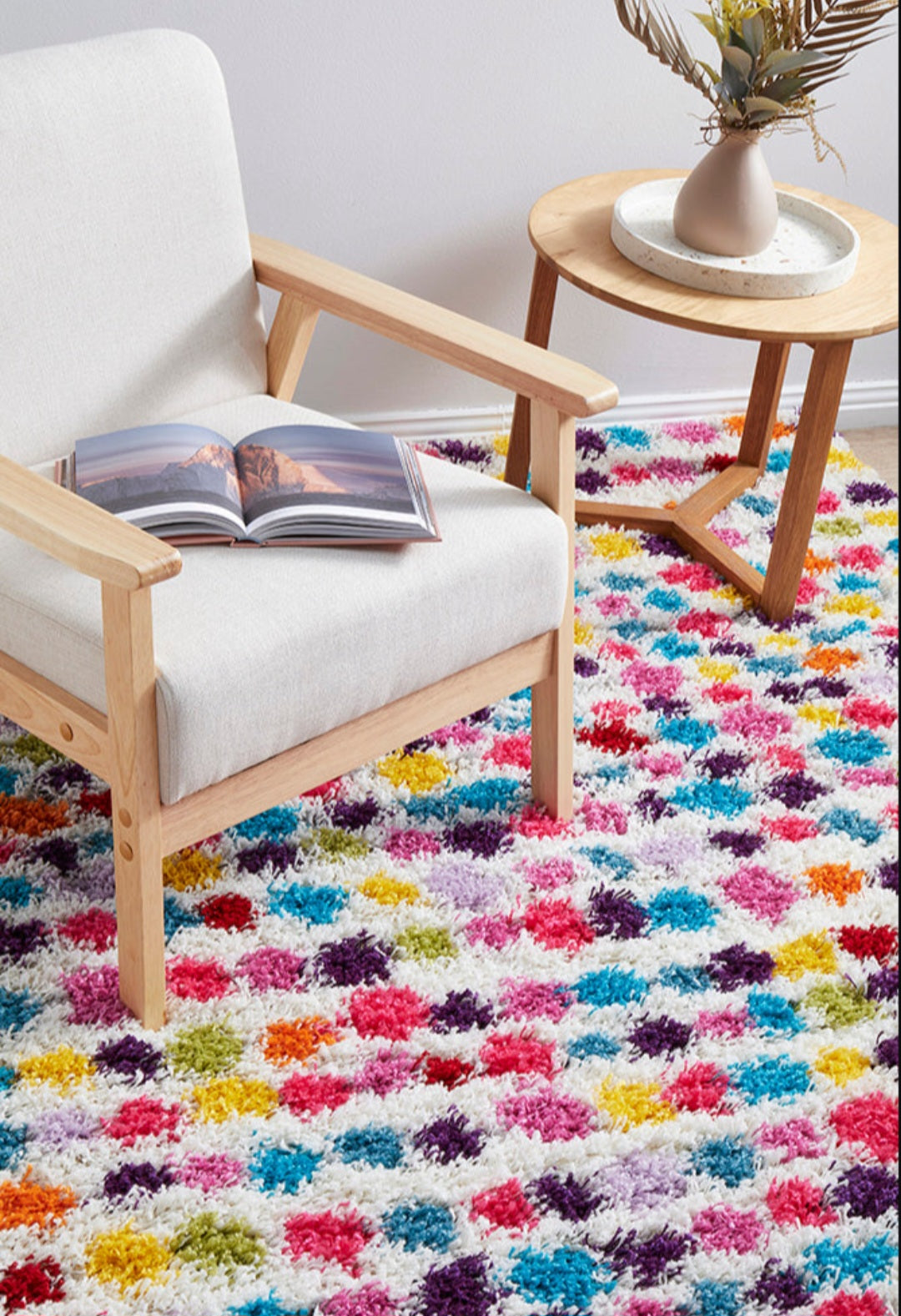 Vegas Dot Multi by Rug Culture-170X120CM - RECTANGLE