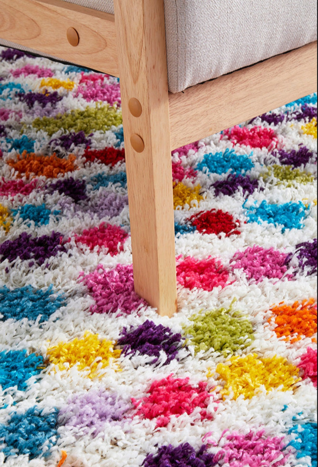 Vegas Dot Multi by Rug Culture-170X120CM - RECTANGLE