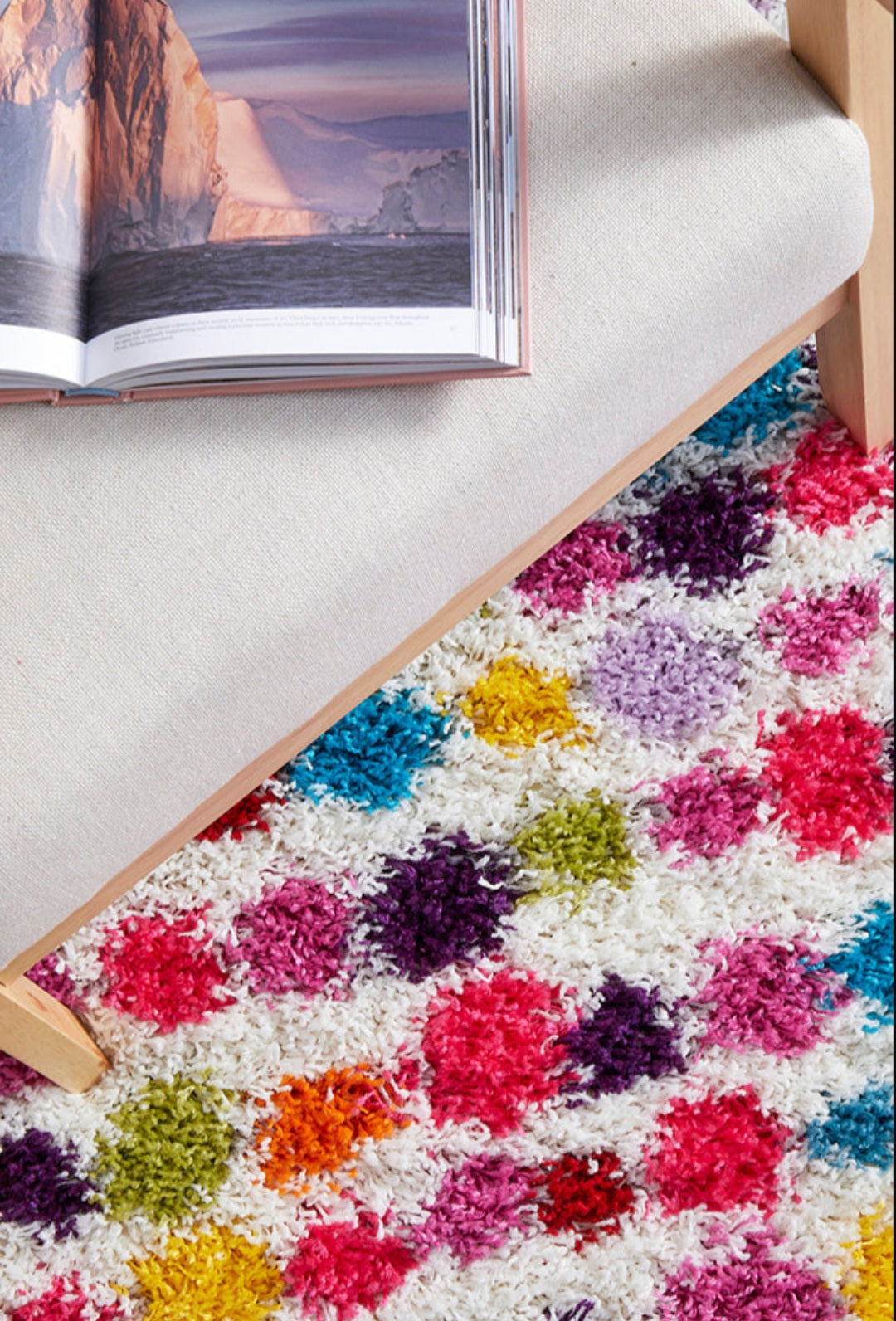 Vegas Dot Multi by Rug Culture-170X120CM - RECTANGLE