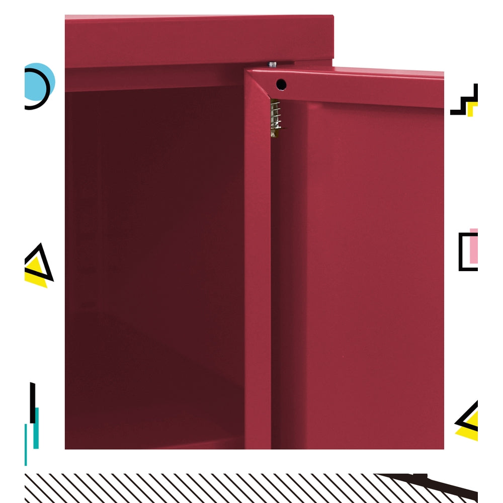 Artiss Buffet Sideboard Metal Cabinet - BASE Pink - TRENDZ