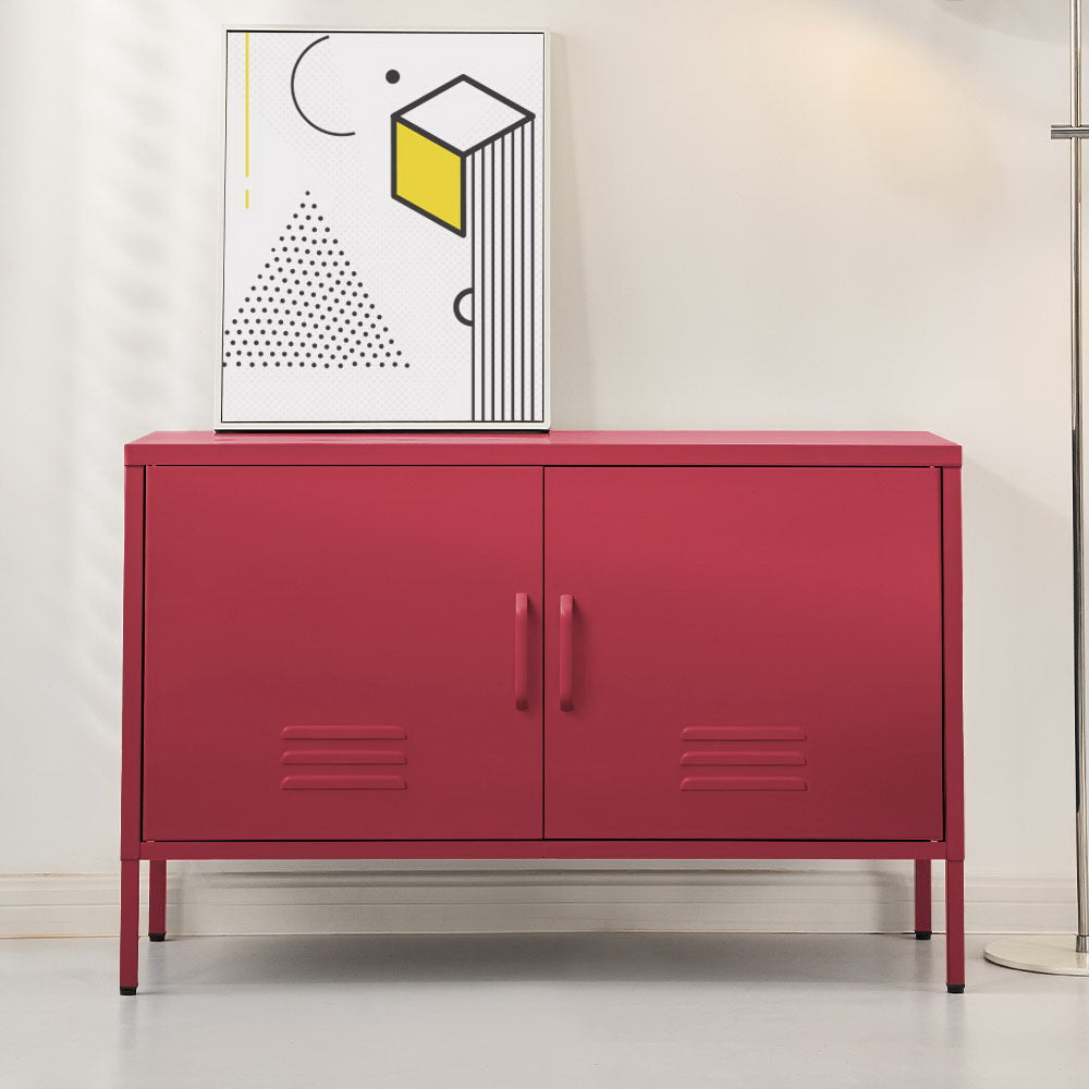 Artiss Buffet Sideboard Metal Cabinet - BASE Pink - TRENDZ