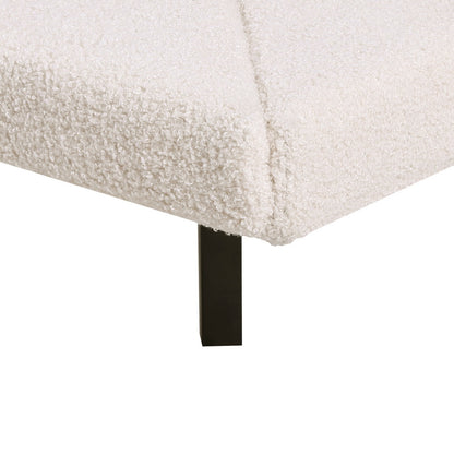 Artiss Bed Frame Single Size Boucle Beige SASA - TRENDZ