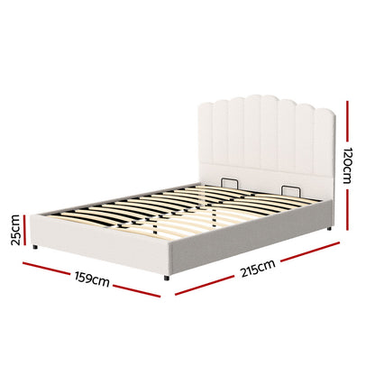 Artiss Bed Frame Queen Size Boucle FION - TRENDZ
