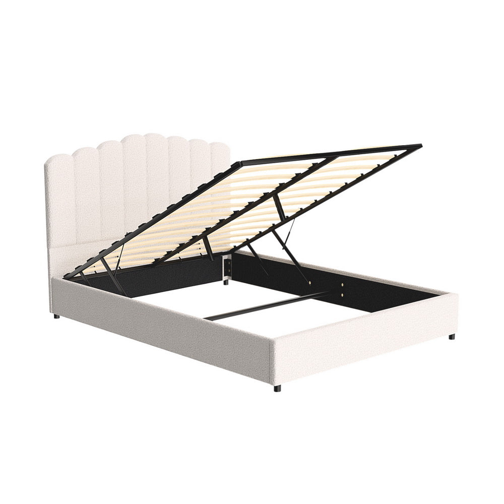 Artiss Bed Frame Queen Size Boucle FION - TRENDZ