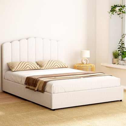 Artiss Bed Frame Queen Size Boucle FION - TRENDZ