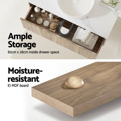 Cefito Vanity Unit 915mm with Basin Oak - TRENDZ