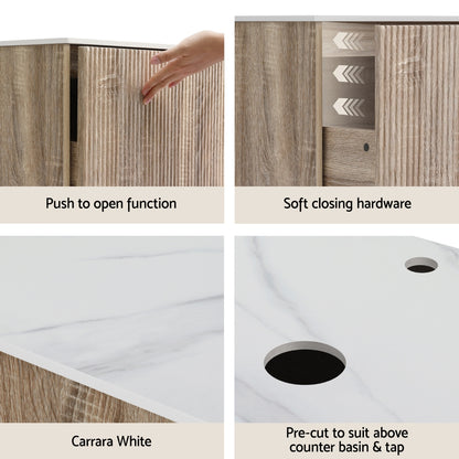 Cefito Vanity Unit 915mm with Basin Oak - TRENDZ