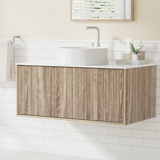 Cefito Vanity Unit 915mm with Basin Oak - TRENDZ