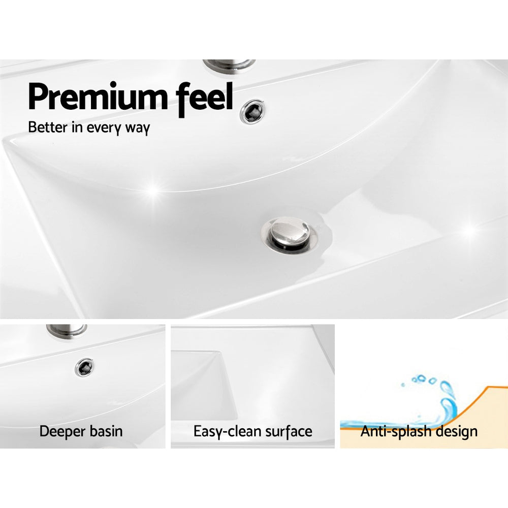 Cefito Vanity Unit 915mm with Basin Oak - TRENDZ