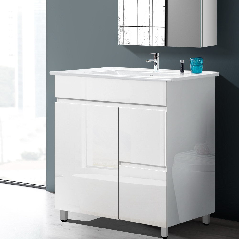 Cefito Vanity Unit 765mm Freestanding Basin Cabinet - TRENDZ