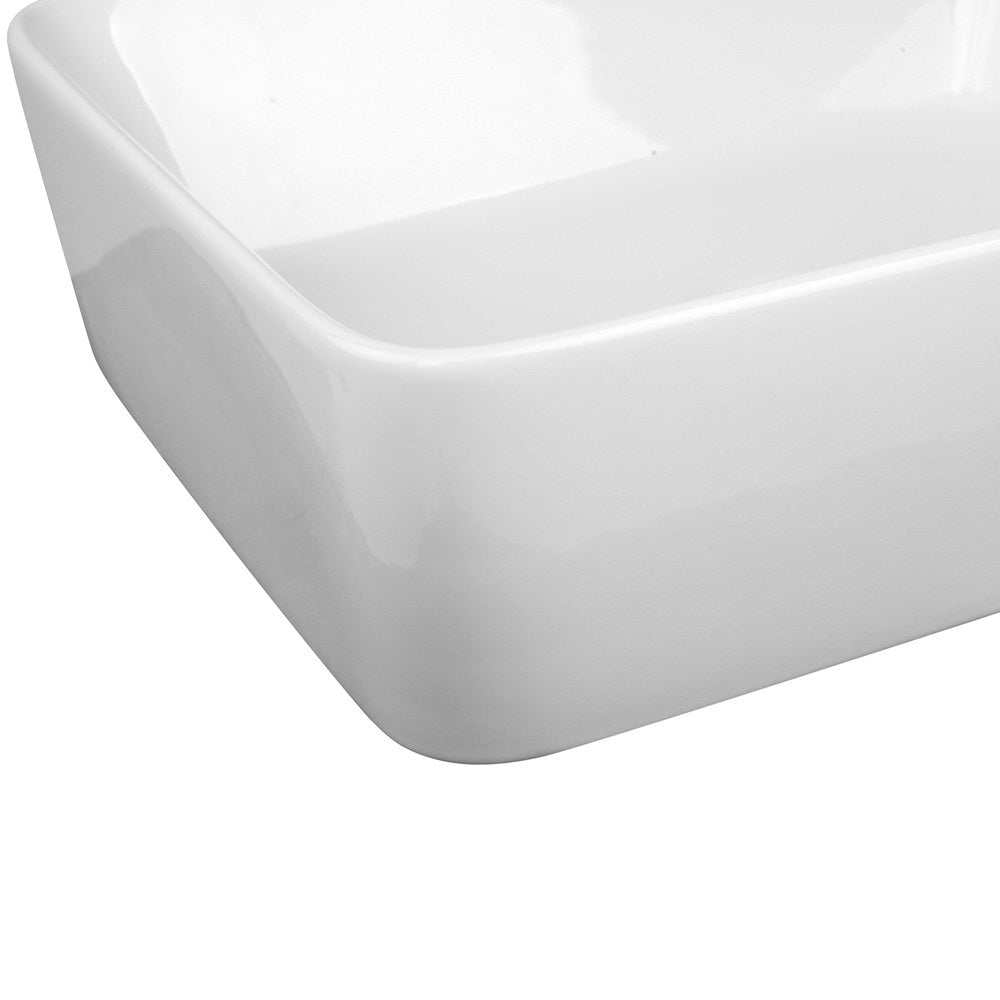 Cefito Bathroom Basin Ceramic Vanity Sink Hand Wash Bowl 48x37cm White - TRENDZ