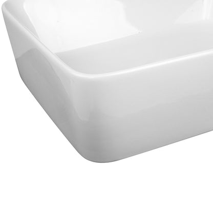 Cefito Bathroom Basin Ceramic Vanity Sink Hand Wash Bowl 48x37cm White - TRENDZ