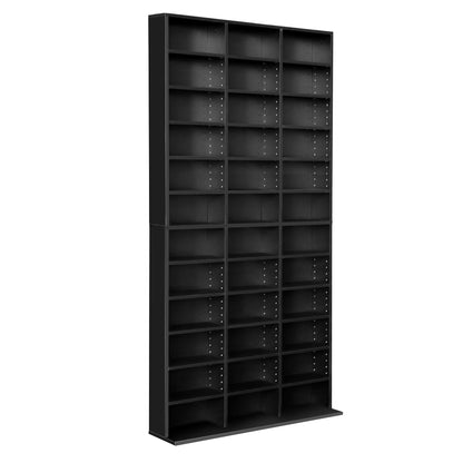 Artiss Bookshelf CD Storage Rack - BERT Black - TRENDZ