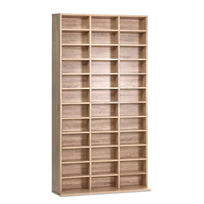 Artiss Bookshelf CD Storage Rack - BERT Oak - TRENDZ