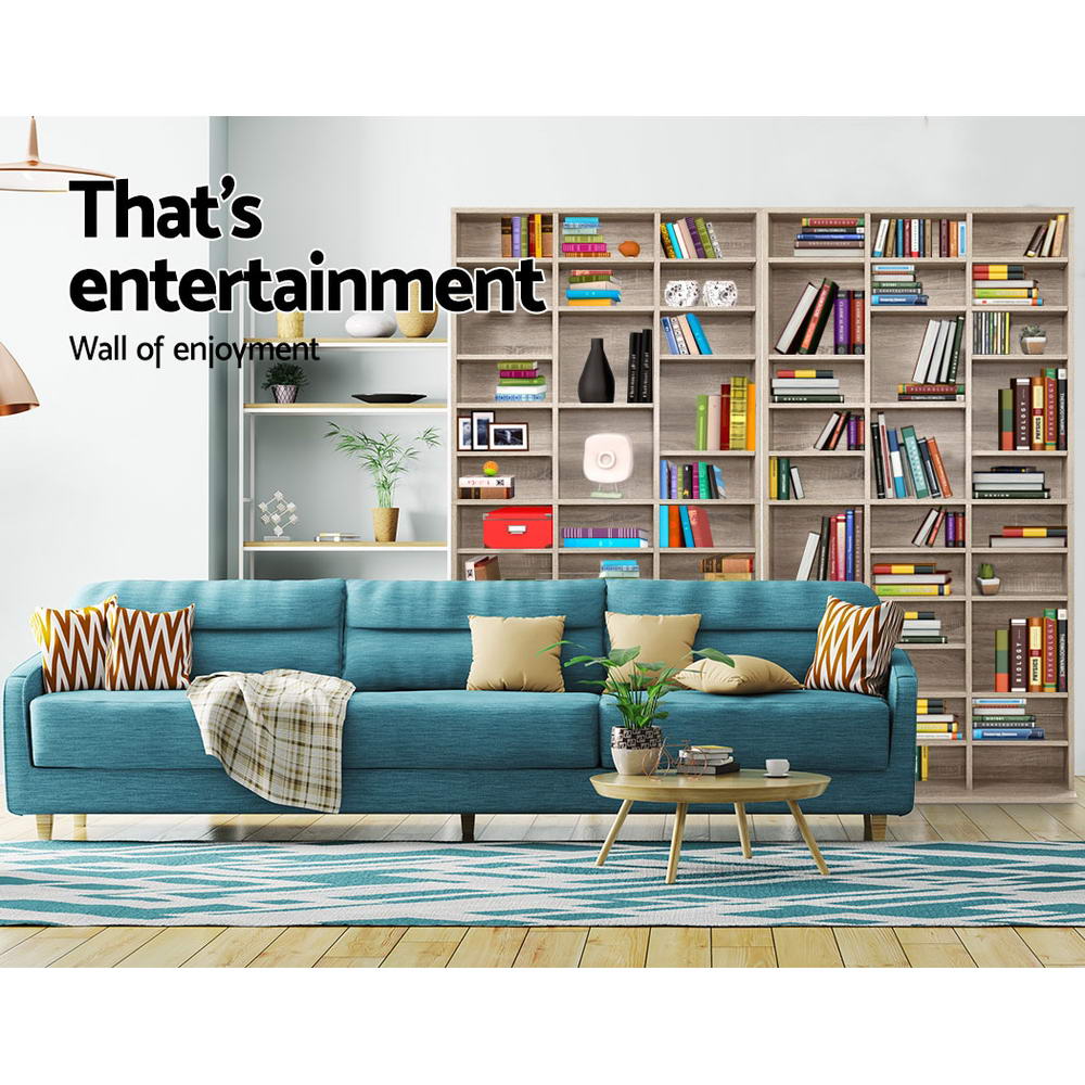 Artiss Bookshelf CD Storage Rack - BERT Oak - TRENDZ