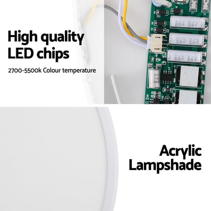 Leier Ceiling Light LED Round 46W Ultra-THIN 5CM Oyster Lamp Modern Cool/Warm - TRENDZ