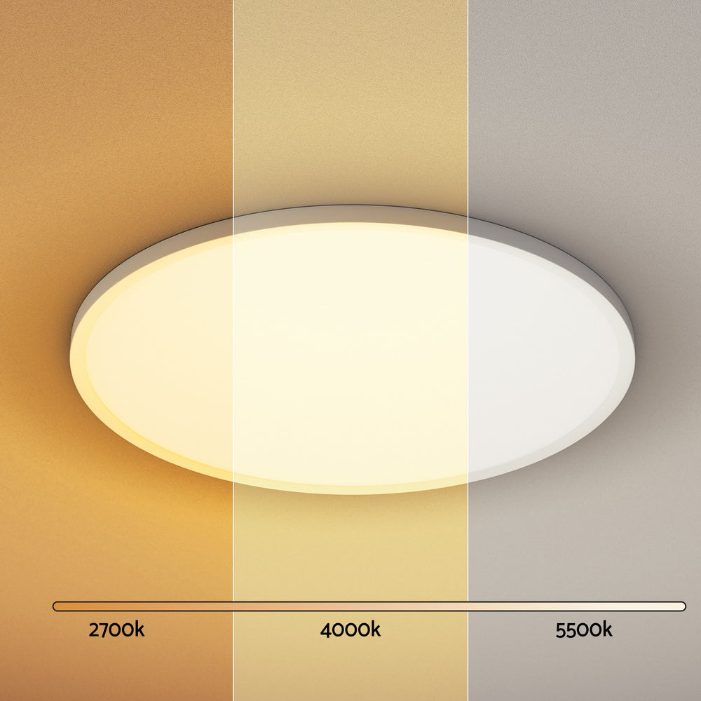 Leier Ceiling Light LED Round 46W Ultra-THIN 5CM Oyster Lamp Modern Cool/Warm - TRENDZ