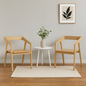 Kyoto Solid Oak Armchair – Set of 2