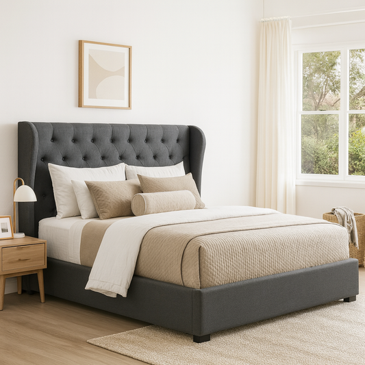 Artiss Bed Frame King Size Gas Lift Charcoal ISSA