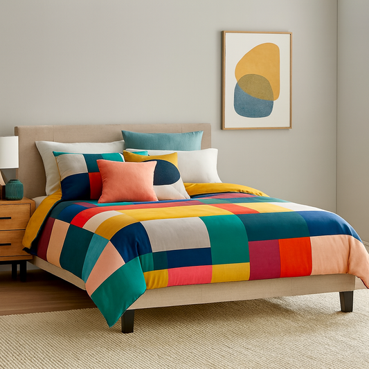 King Linen Fabric Bed Frame Beige