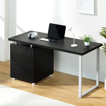 Artiss Computer Desk Drawer Black 140CM - TRENDZ