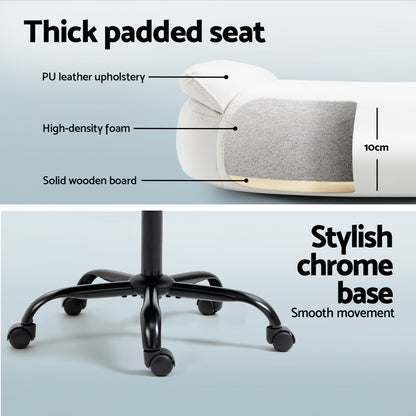 Artiss Computer Desk Executive Office Chair Set | White